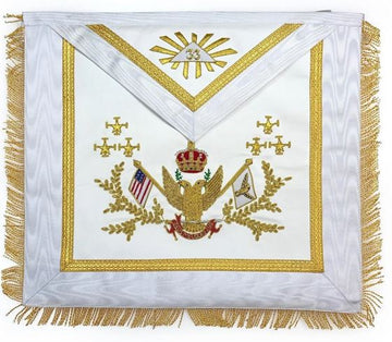 Rose Croix 33rd Degree Hand embroidered Apron